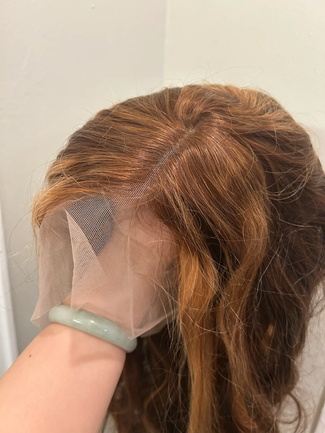 26" Brand New Human Hair Lace Front Wig - Honey Brown Highlights - photo 2