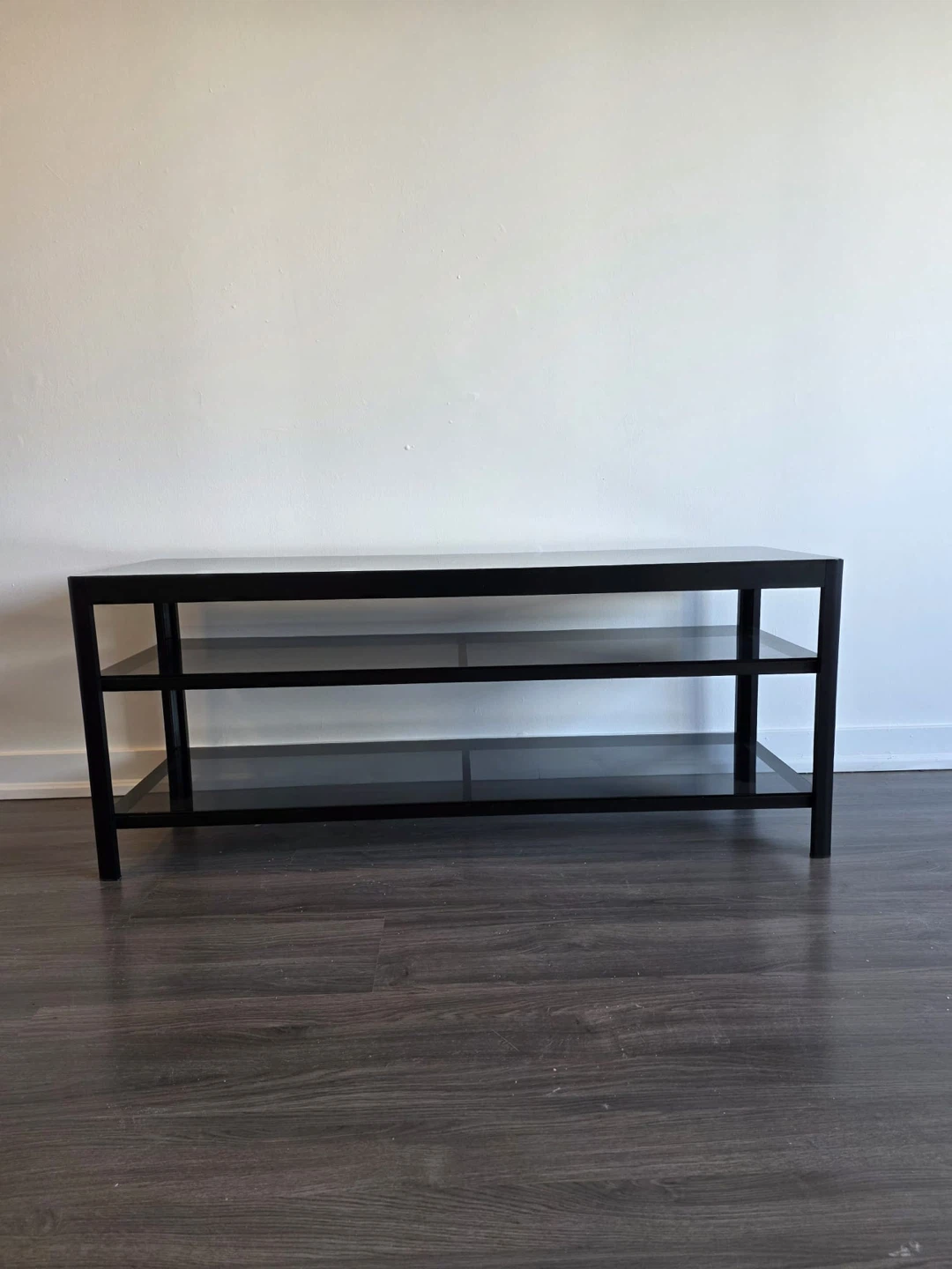 Exquisite Black Glass Media Console - photo 2