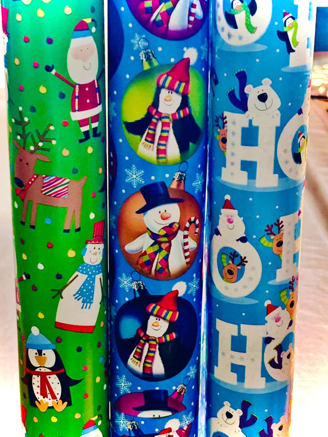 Christmas Heavy Weight Wrapping Paper 3-Pack