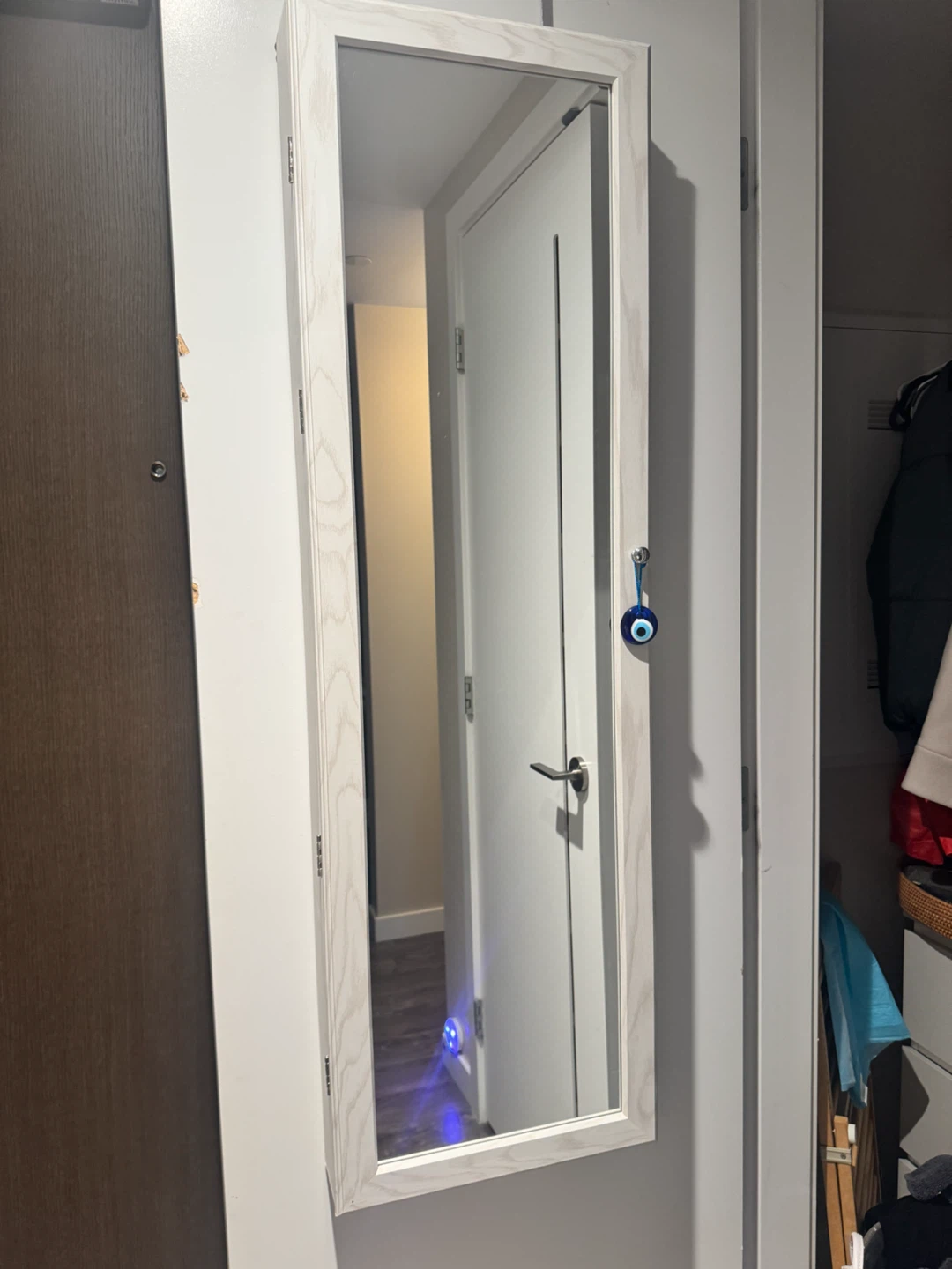 Over the door Mirrored Jewelry Cabinet