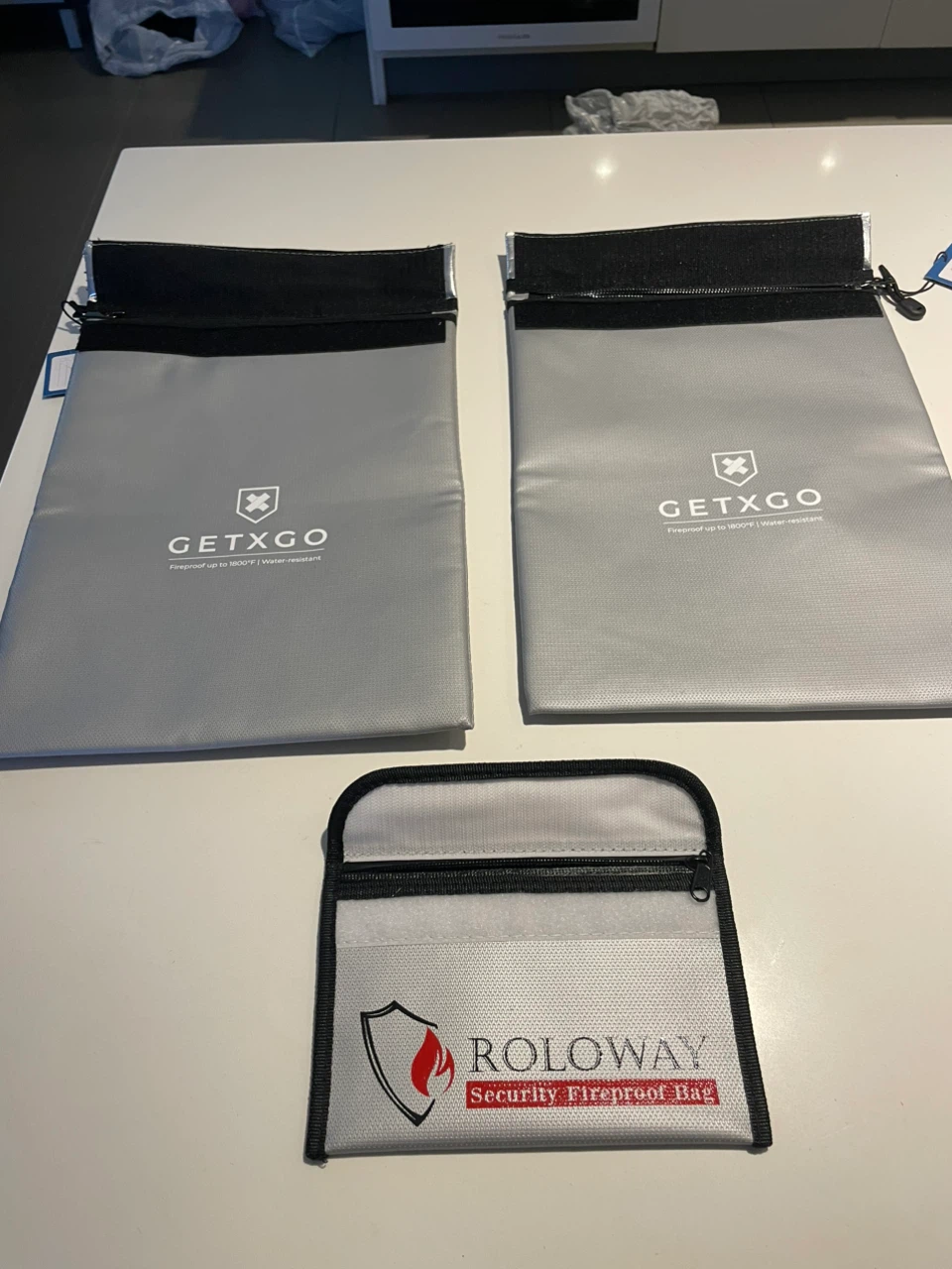 Set of 3 Fireproof Security Bags - photo 3
