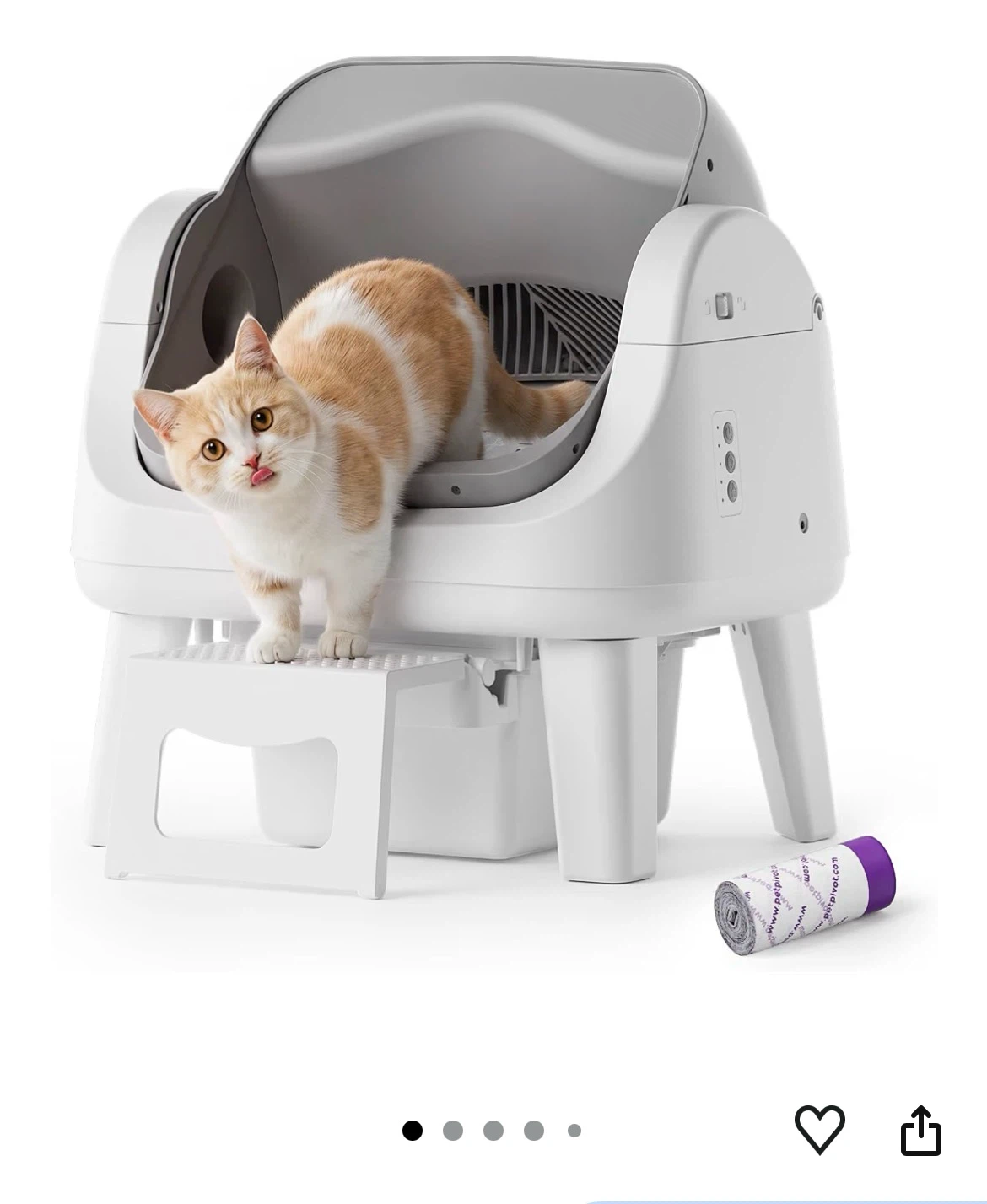 PetPivot AutoScooper 12 Lite Self-Cleaning Cat Litter Box