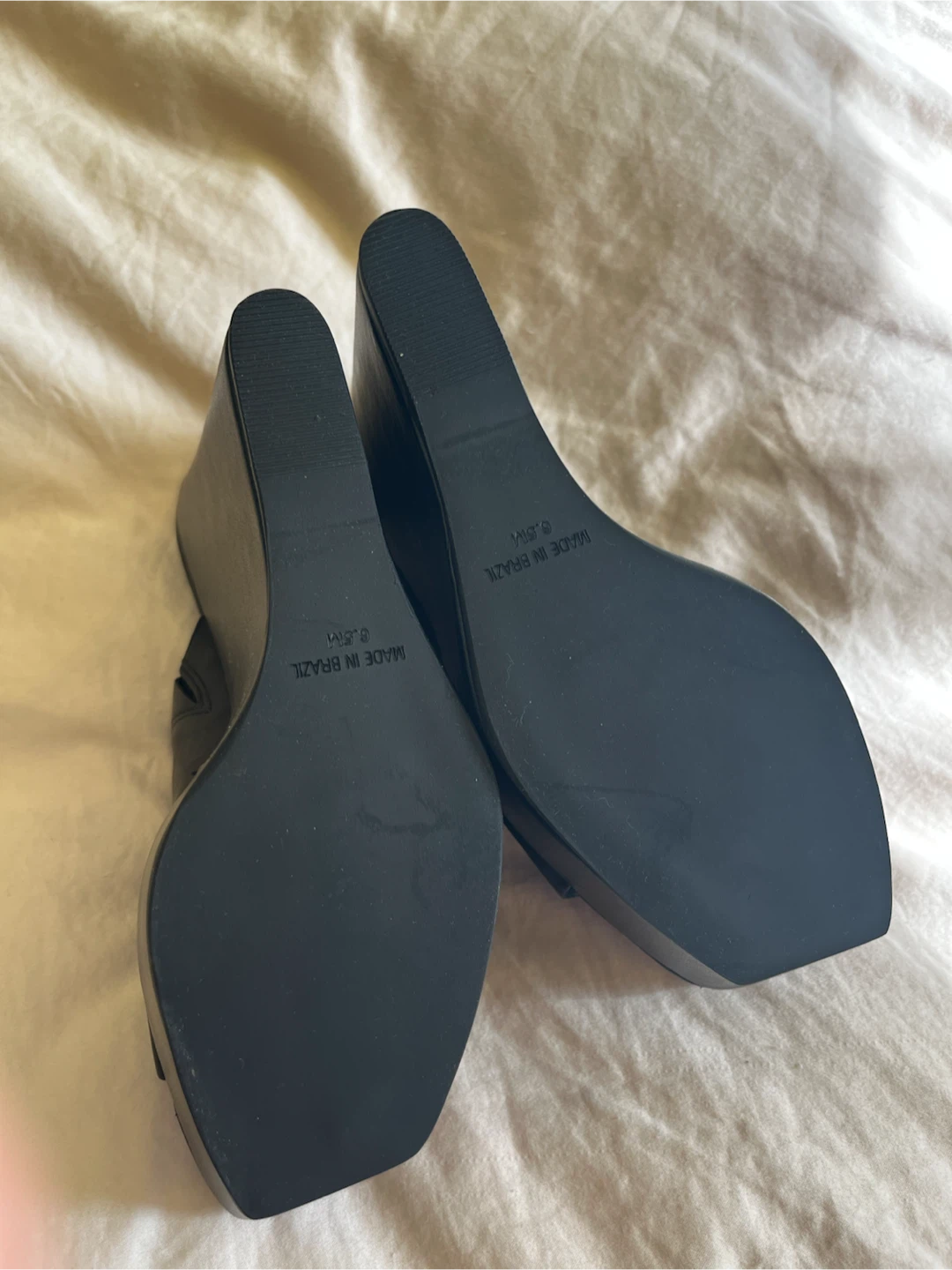 Brand New Steve Madden Wedge Platform Heels black size 6.5 - photo 3