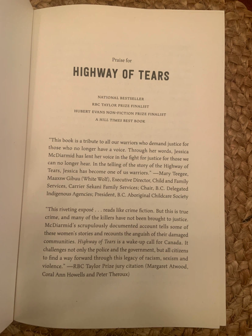 Highway of Tears by Jessica McDiarmid - photo 3