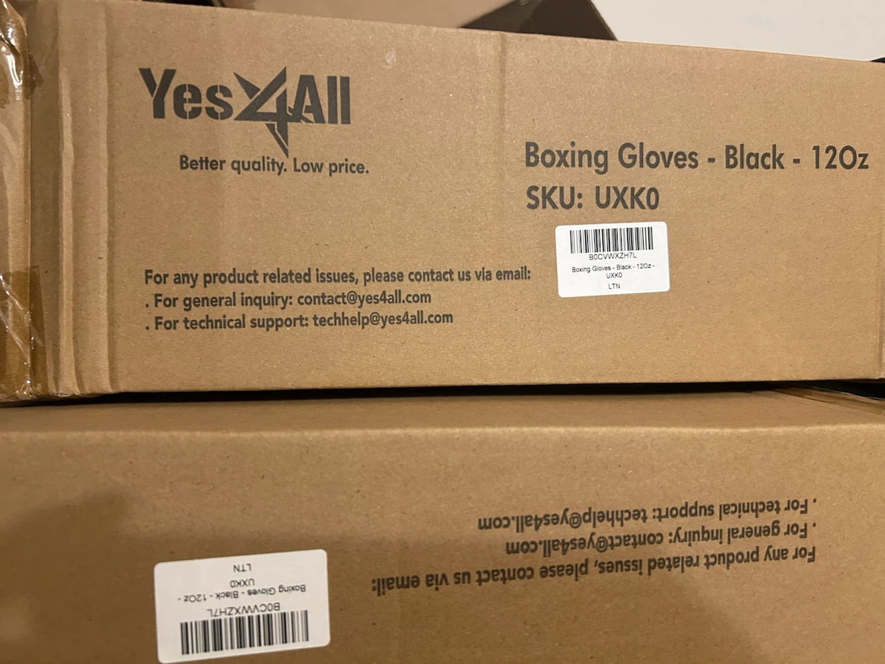 [BRAND NEW] Yes4All Boxing Gloves - Black 12oz - photo 2