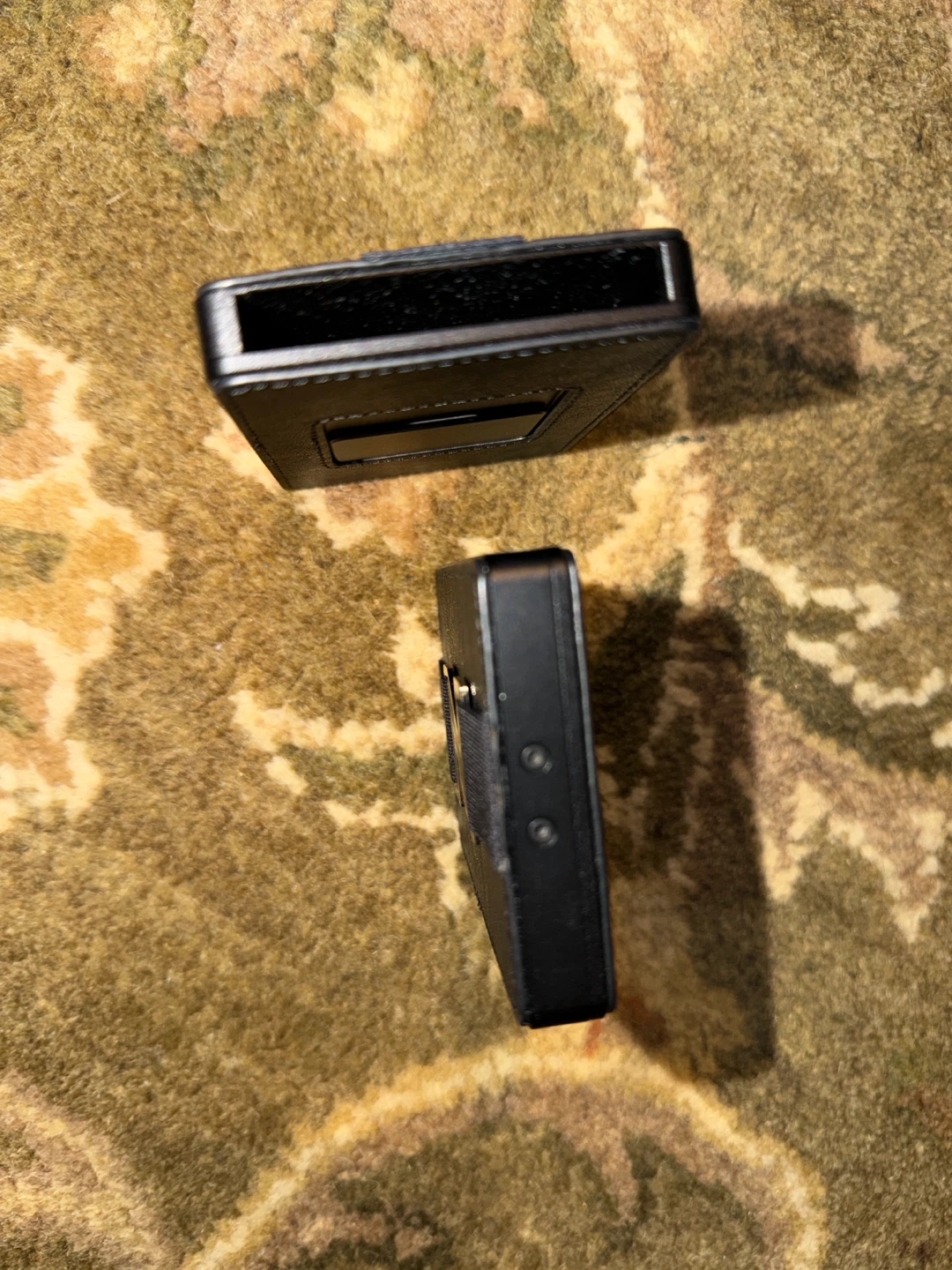 Black Minimalist Wallet with Metal Logo - photo 2