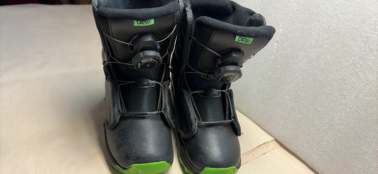 Capix Youth Snowboard Boots - Black/Green - photo 3