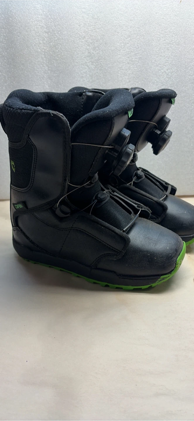 Capix Youth Snowboard Boots - Black/Green - photo 4