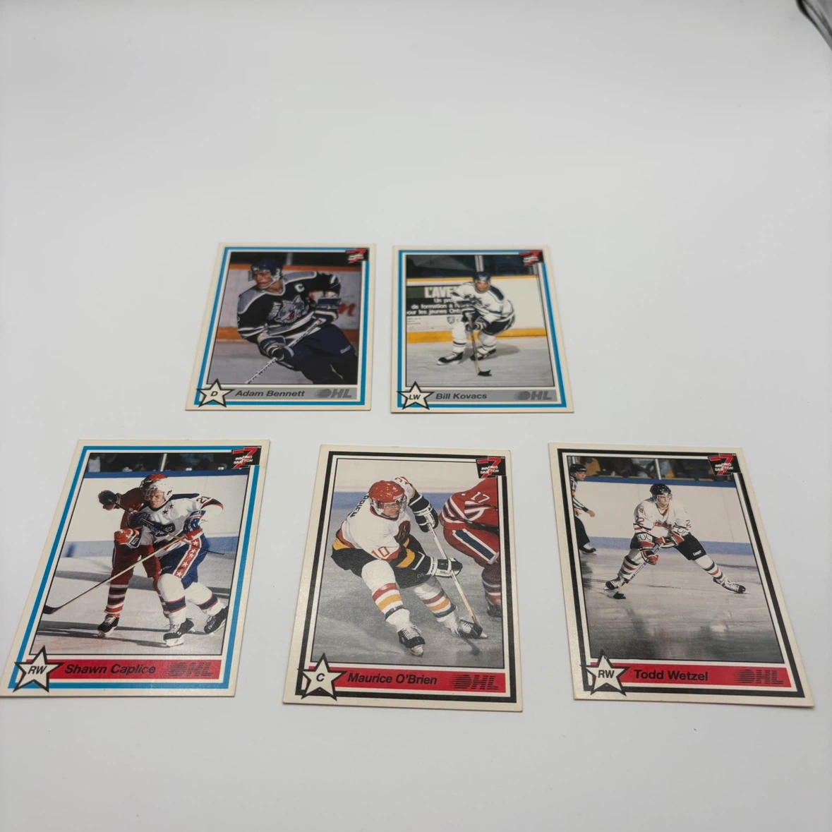 Lot of 5 1991 7th Inning Sketch OHL Hockey Cards