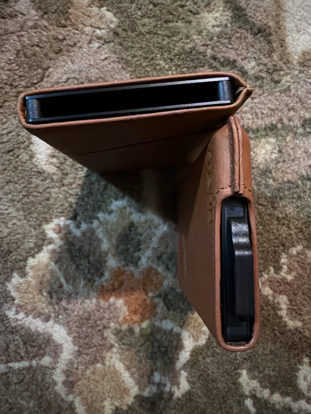 Fidelo Brown Leather Card Holder Wallet - photo 2