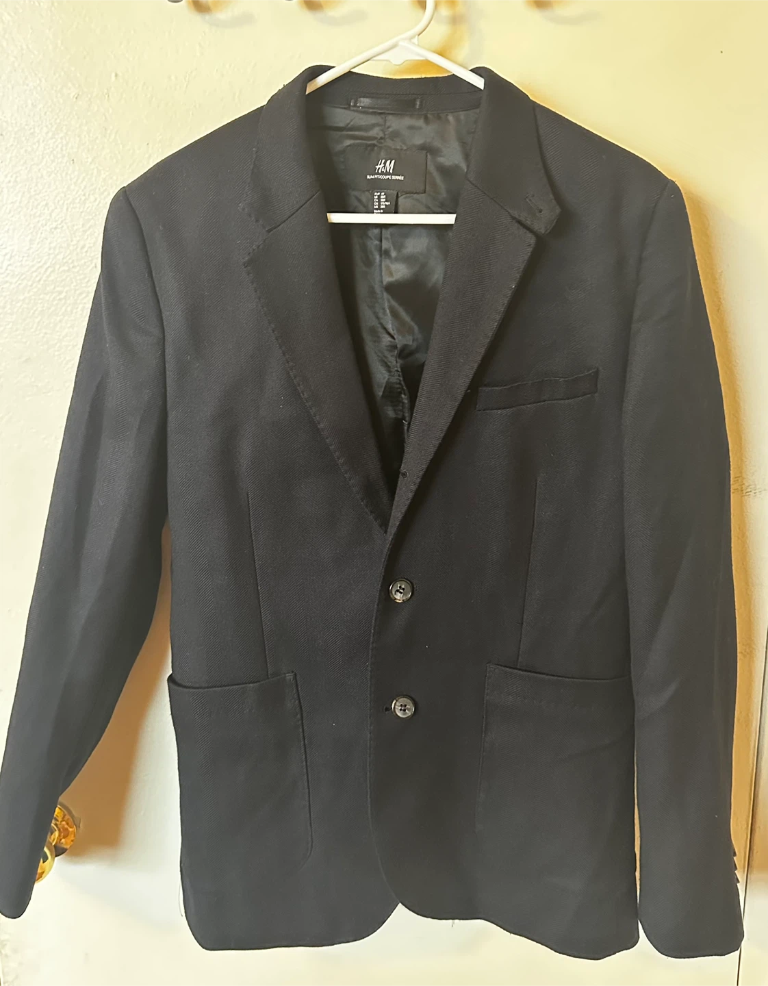 H&M Slim Fit Blazer Black