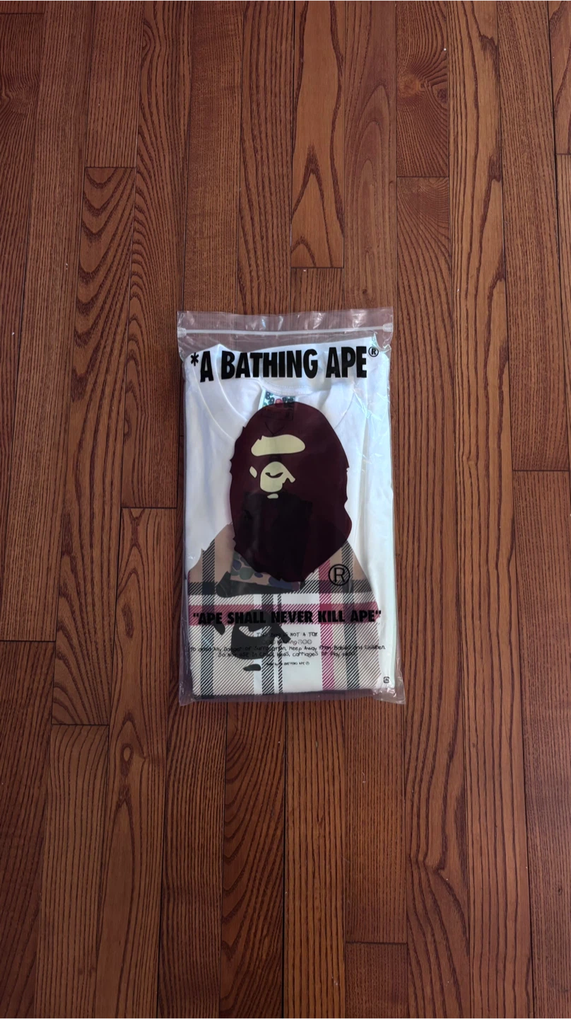 A Bathing Ape BAPE Logo T-Shirt White - photo 2