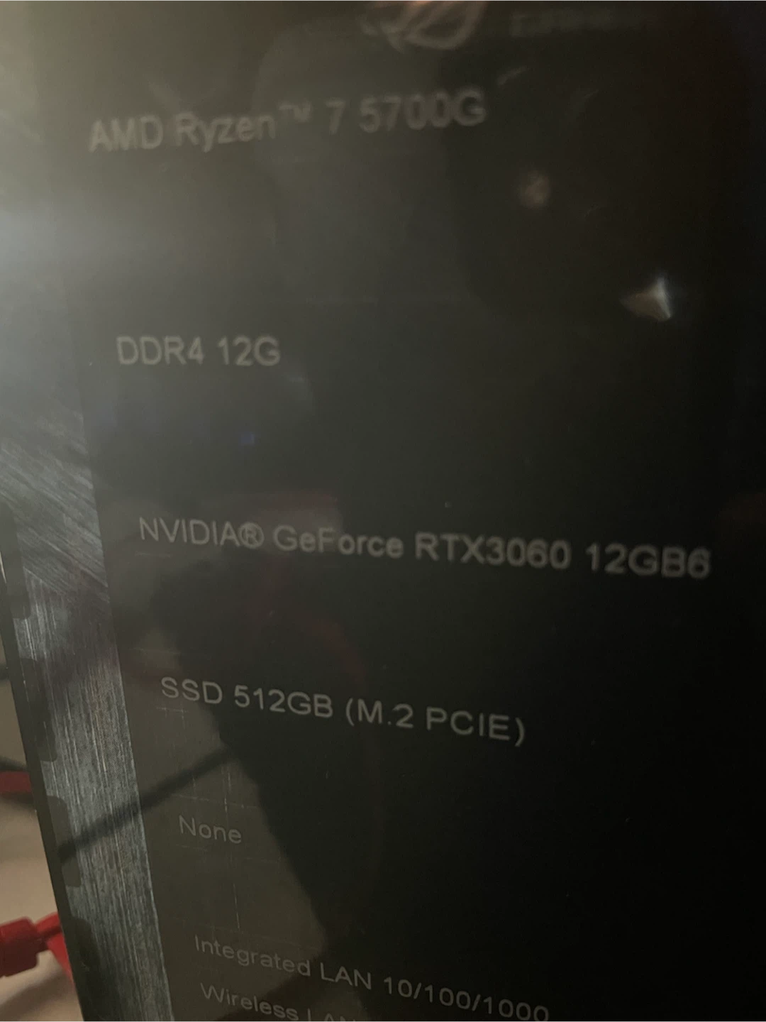 ASUS ROG Gaming Desktop Ryzen 7 5700G RTX 3060 - photo 2