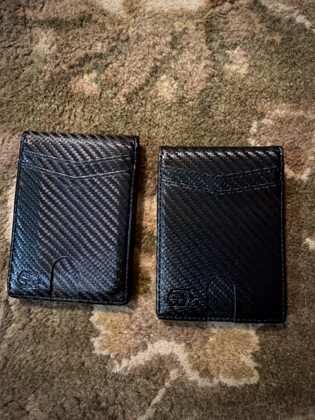 Two Carbon Fibre Pattern Wallets - photo 3