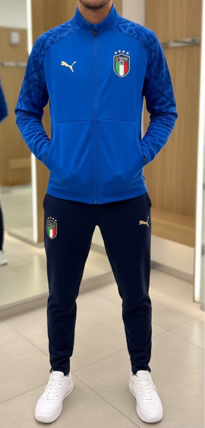 $75 Brand New with tags,medium Puma Italy Soccer Tracksuit - photo 2