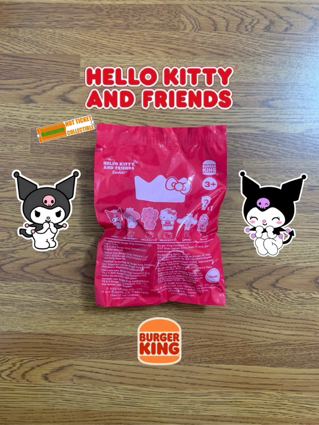 Burger King | Hello… King Jr… Meal Toy (Kuromi)