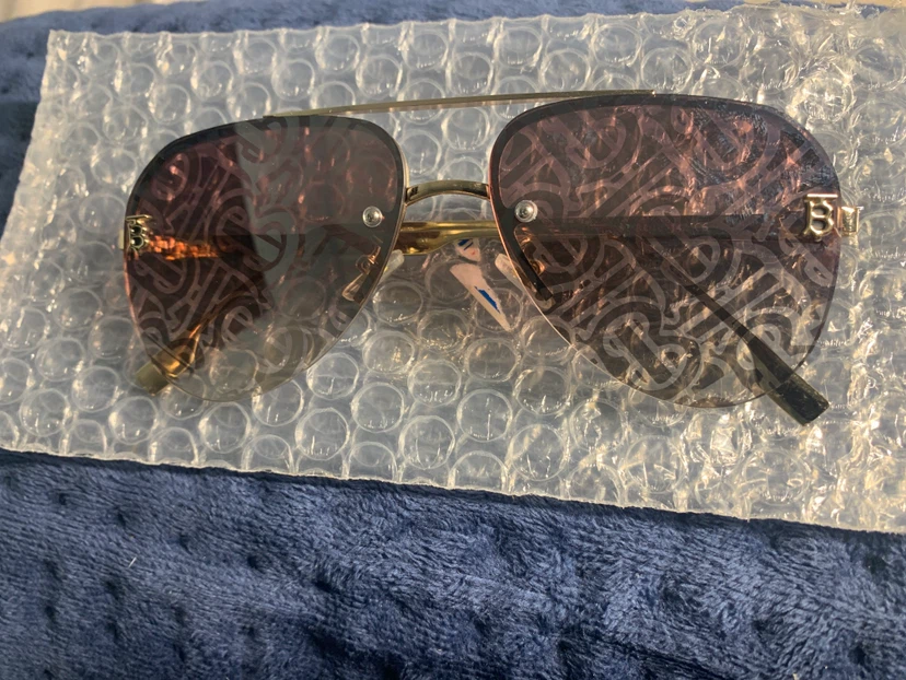 Burberry Monogram Aviator Sunglasses