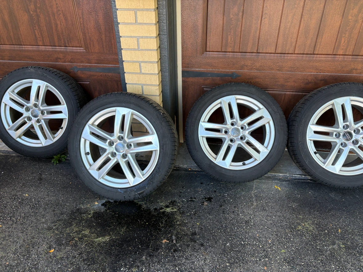 Set of 4 Michelin Tires with Audi Rims