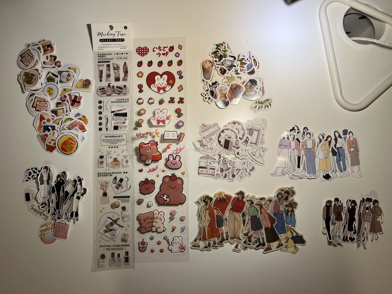 20+ Assorted Decorative Sticker and Masking Tape Collection