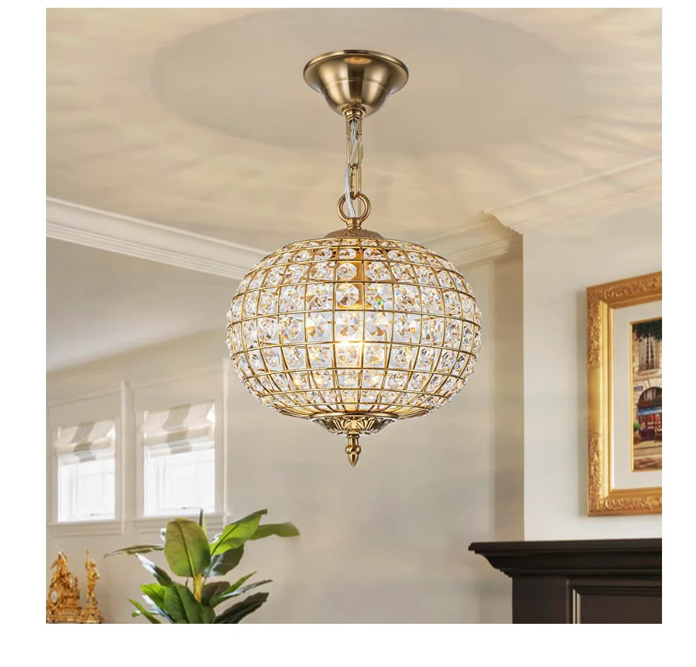 Crystal Globe Pendant Light Chandelier