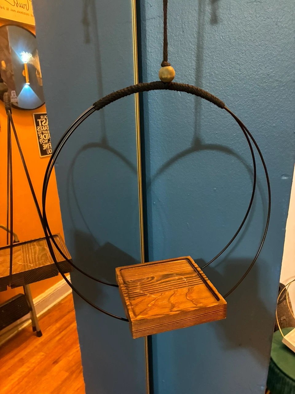 Hanging Wood Shelf