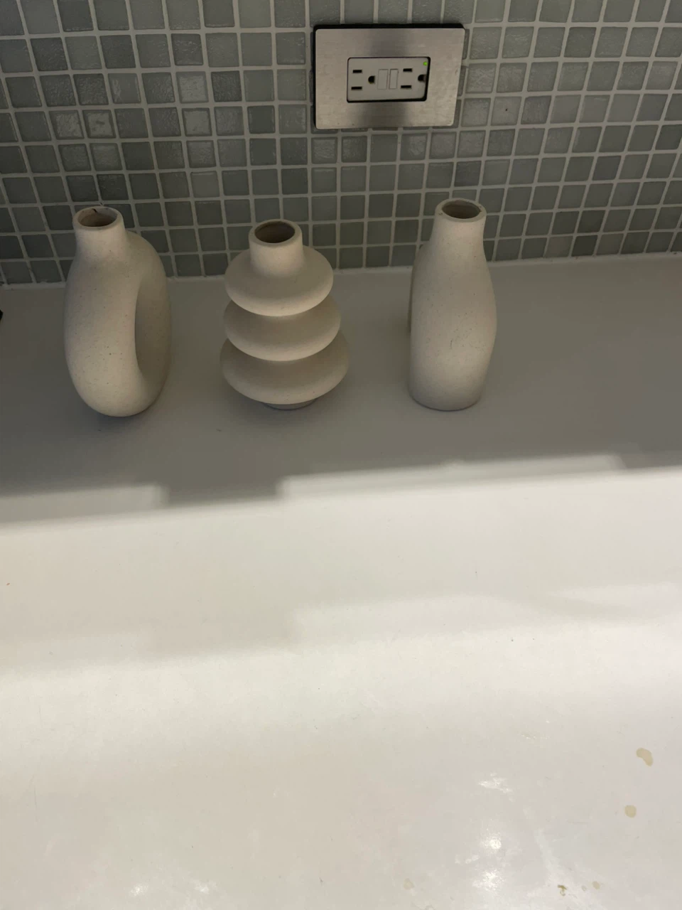 Set of 3 Modern Minimalist Ceramic  & stoneware Vases - photo 2