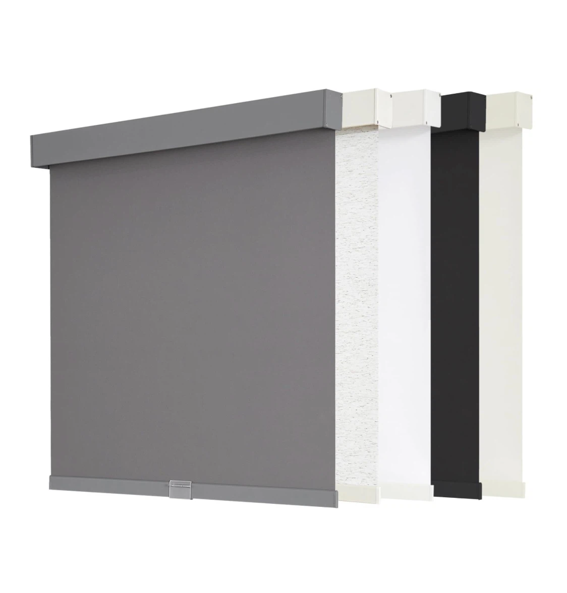 AOSKY Cordless Blackout Roller Shades 56"W X 72"H Grey