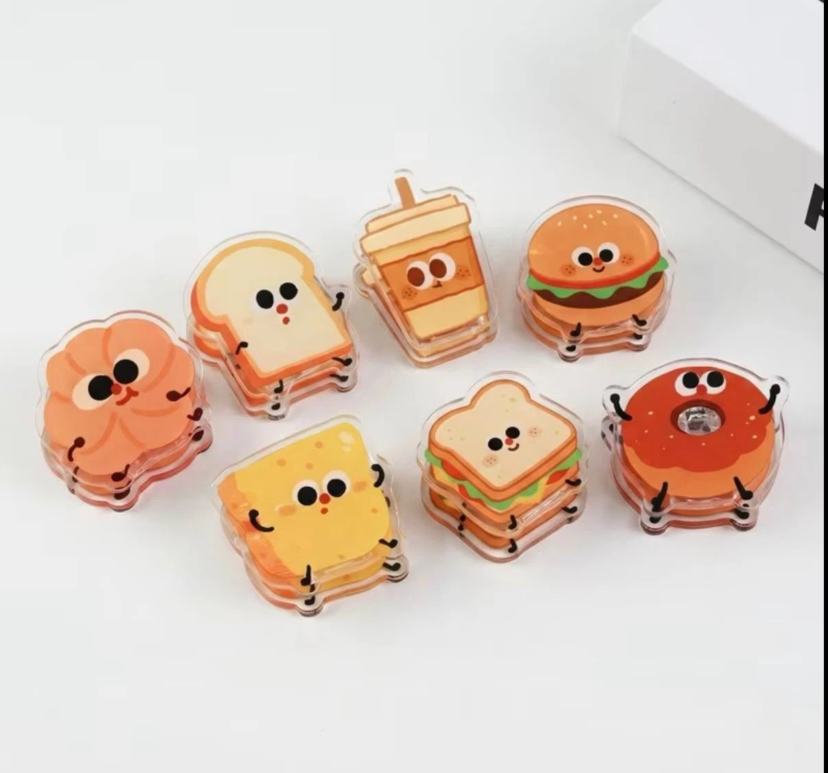 Cute Food Bag Clips, Set of 7
