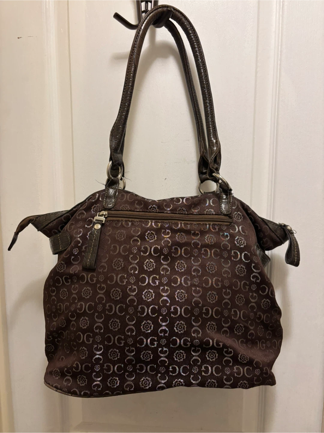 G by Gussaci Brown Patterned Tote Bag - photo 4