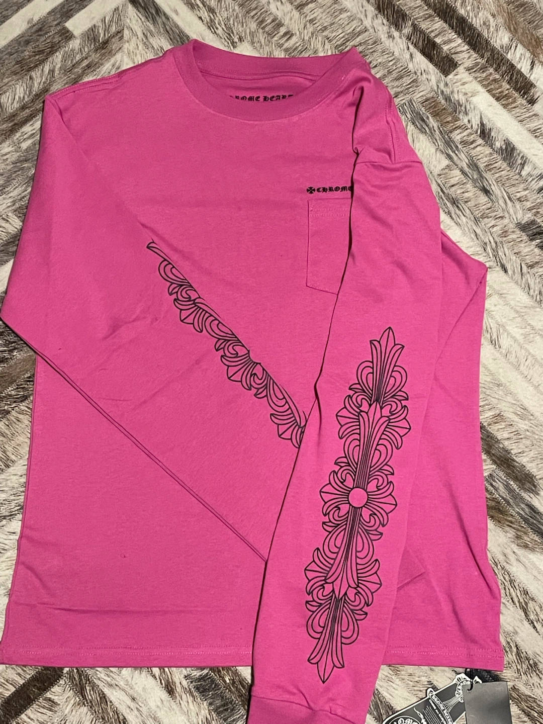 Chrome Hearts Pink Long Sleeve T-Shirt - photo 2
