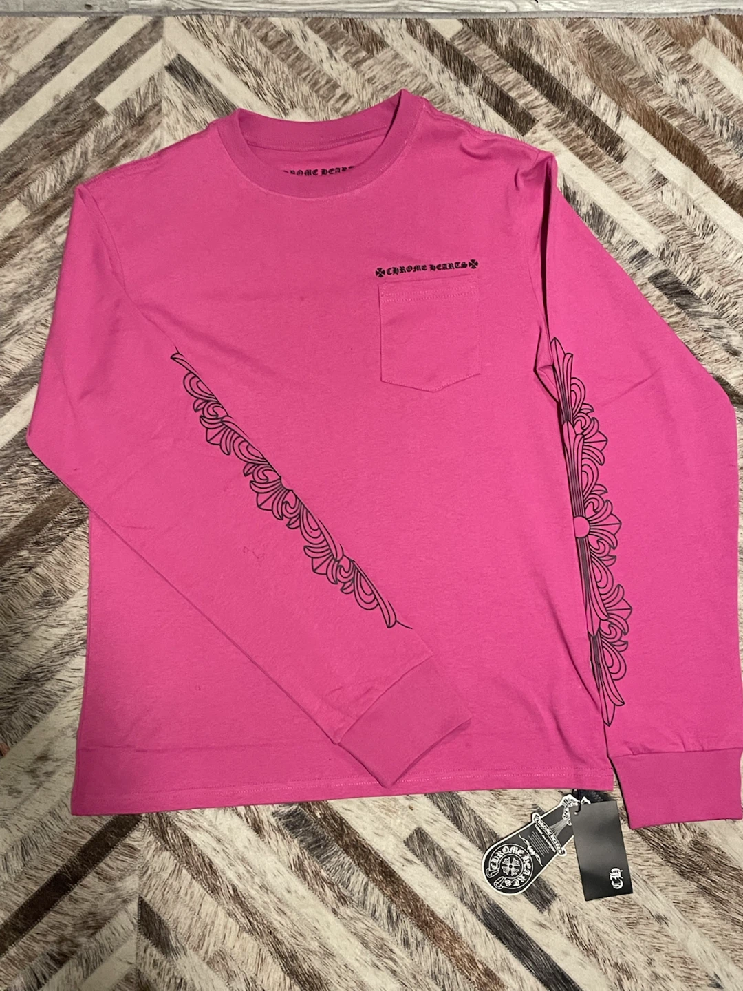 Chrome Hearts Pink Long Sleeve T-Shirt - photo 3