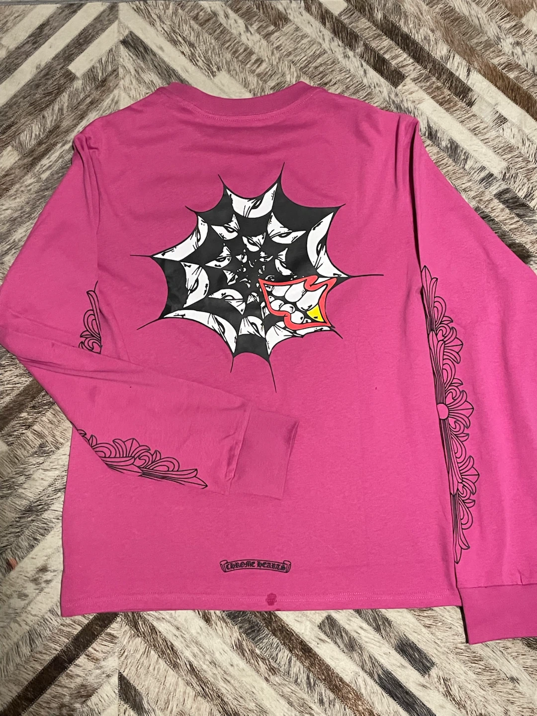 Chrome Hearts Pink Long Sleeve T-Shirt - photo 4