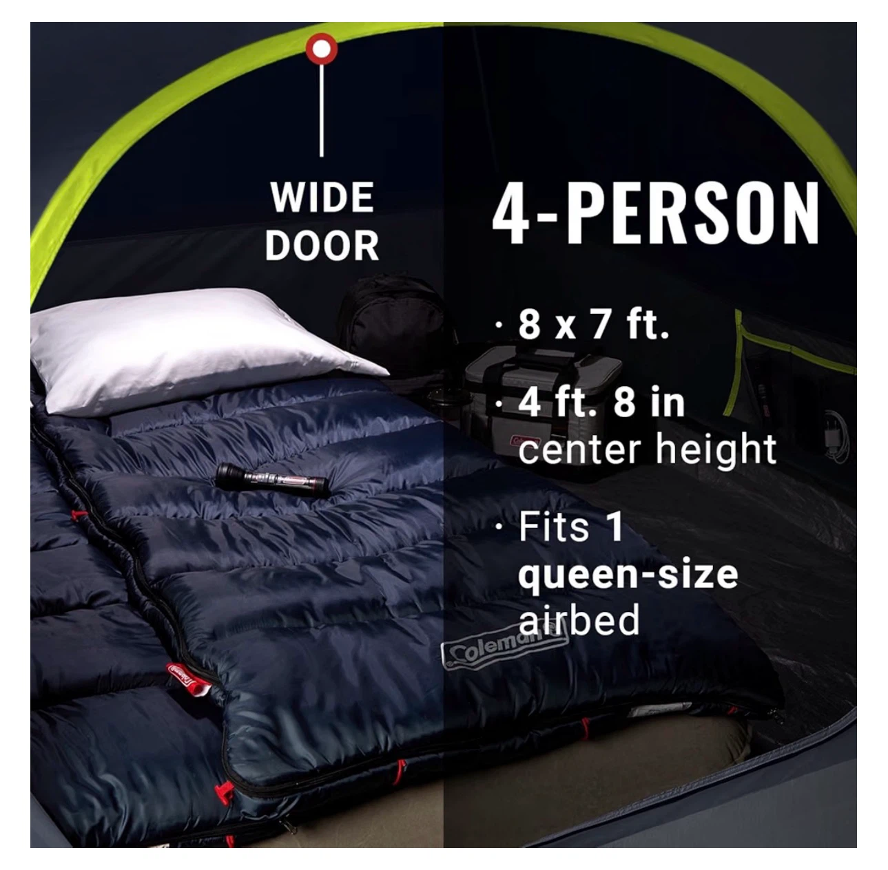 Coleman 4-Person Dark Room Dome Tent - photo 3