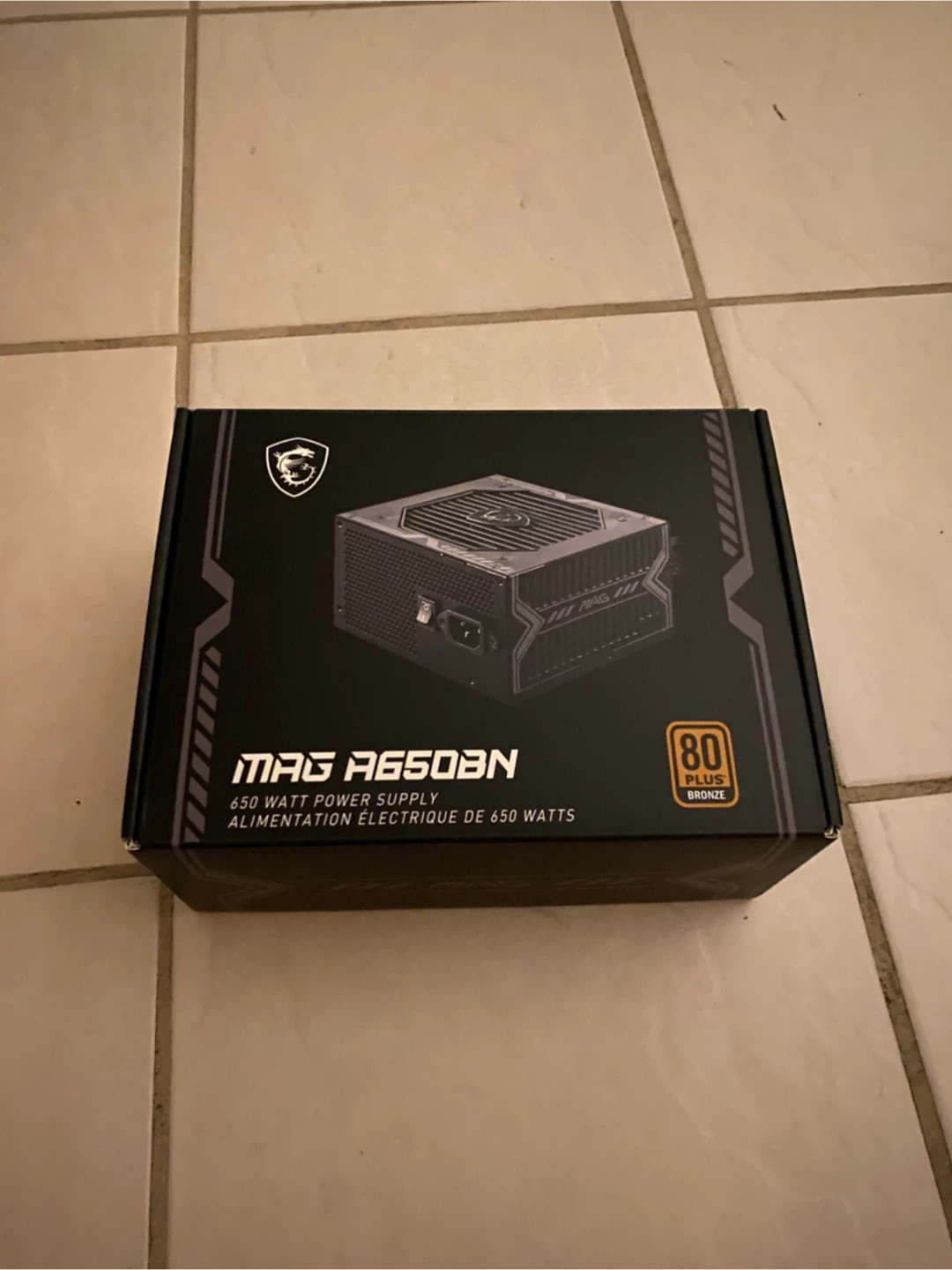 MSI MAG A650BN 650W Power Supply