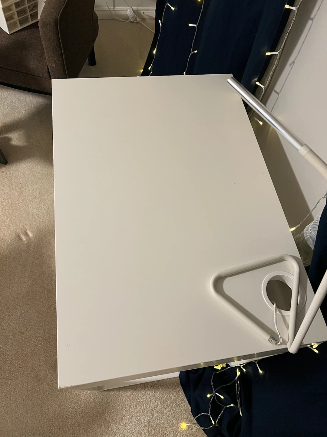IKEA MICKE White Minimalist Desk with Drawer - photo 2