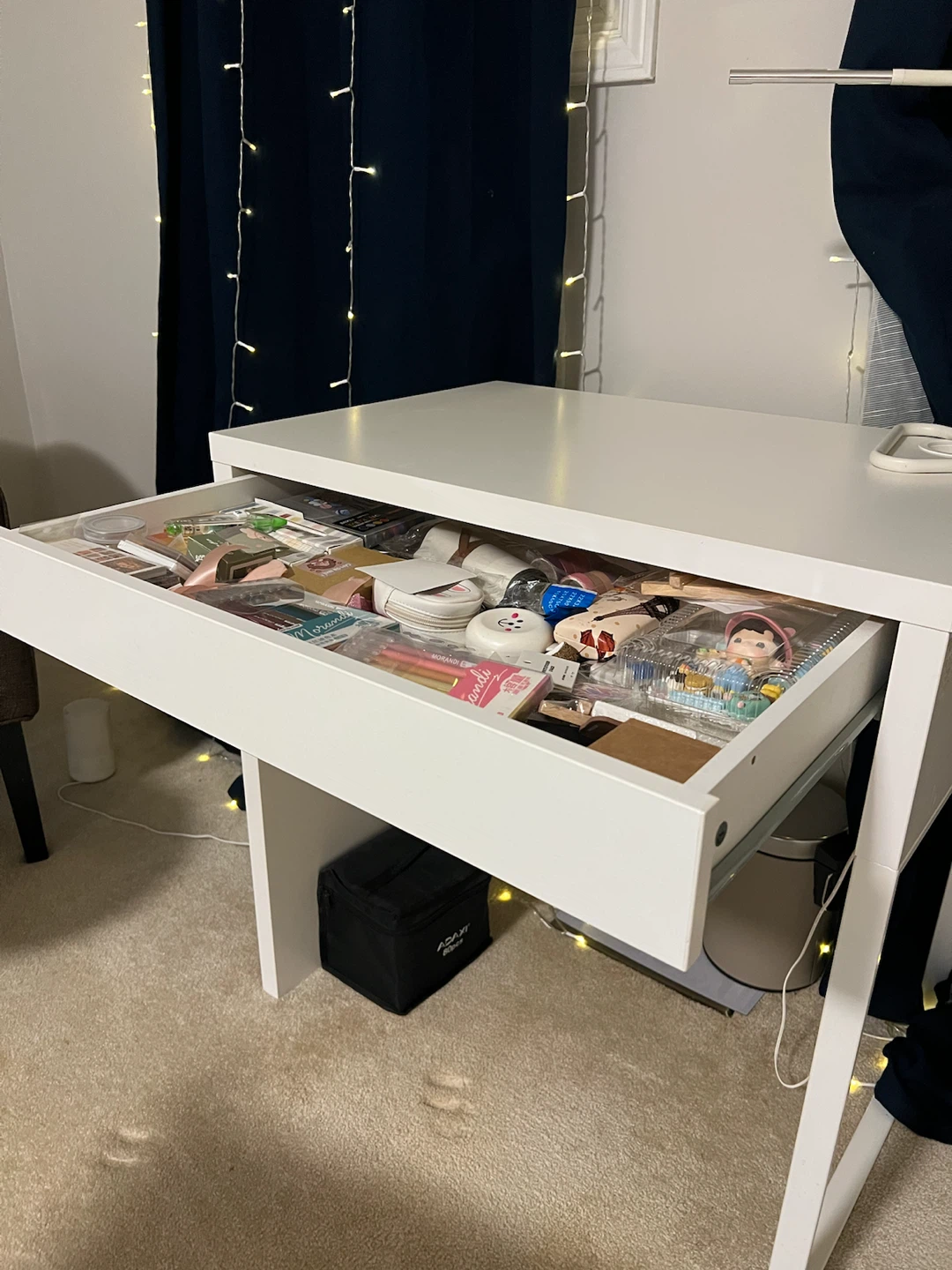 IKEA MICKE White Minimalist Desk with Drawer - photo 3