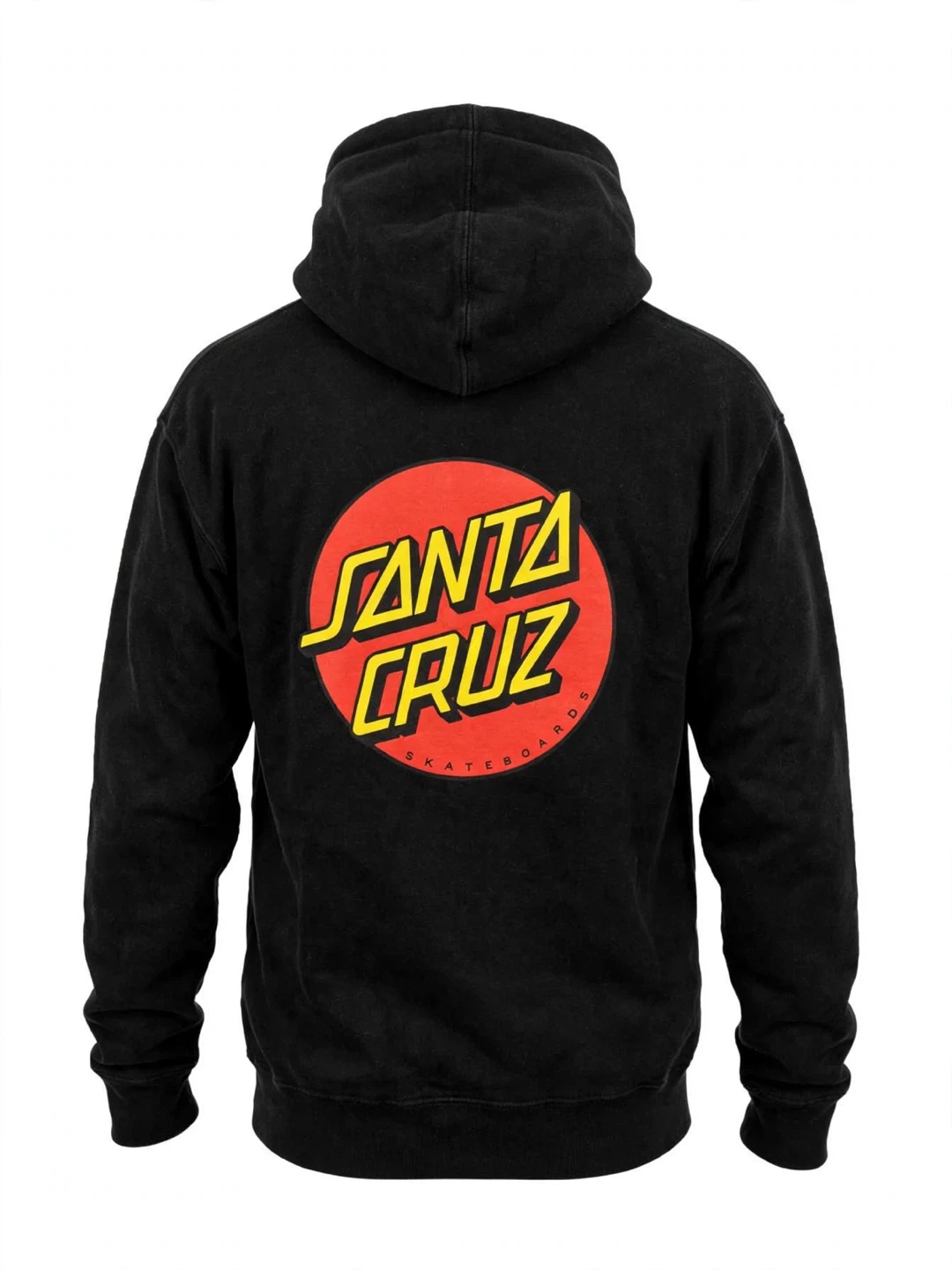 Santa Cruz black hooded sweatshirt