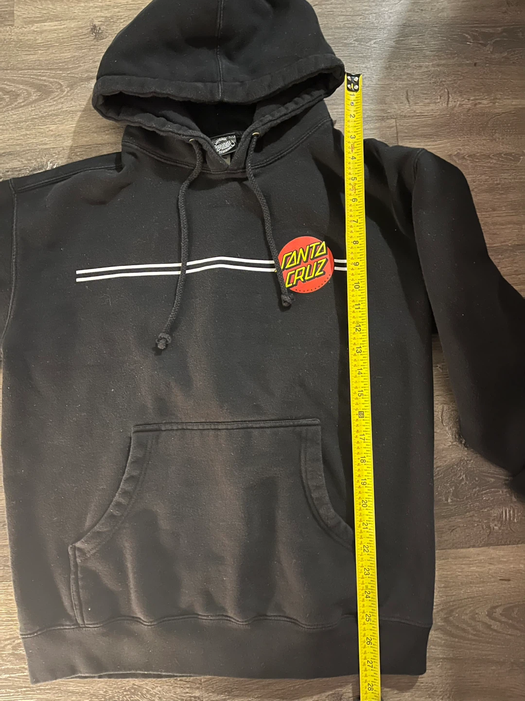 Santa Cruz black hooded sweatshirt - photo 5