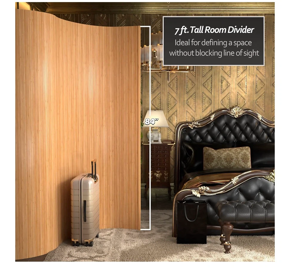 Red Lantern 7 Ft. Bamboo Wave Room Divider - photo 4