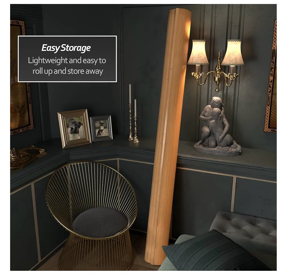 Red Lantern 7 Ft. Bamboo Wave Room Divider - photo 5