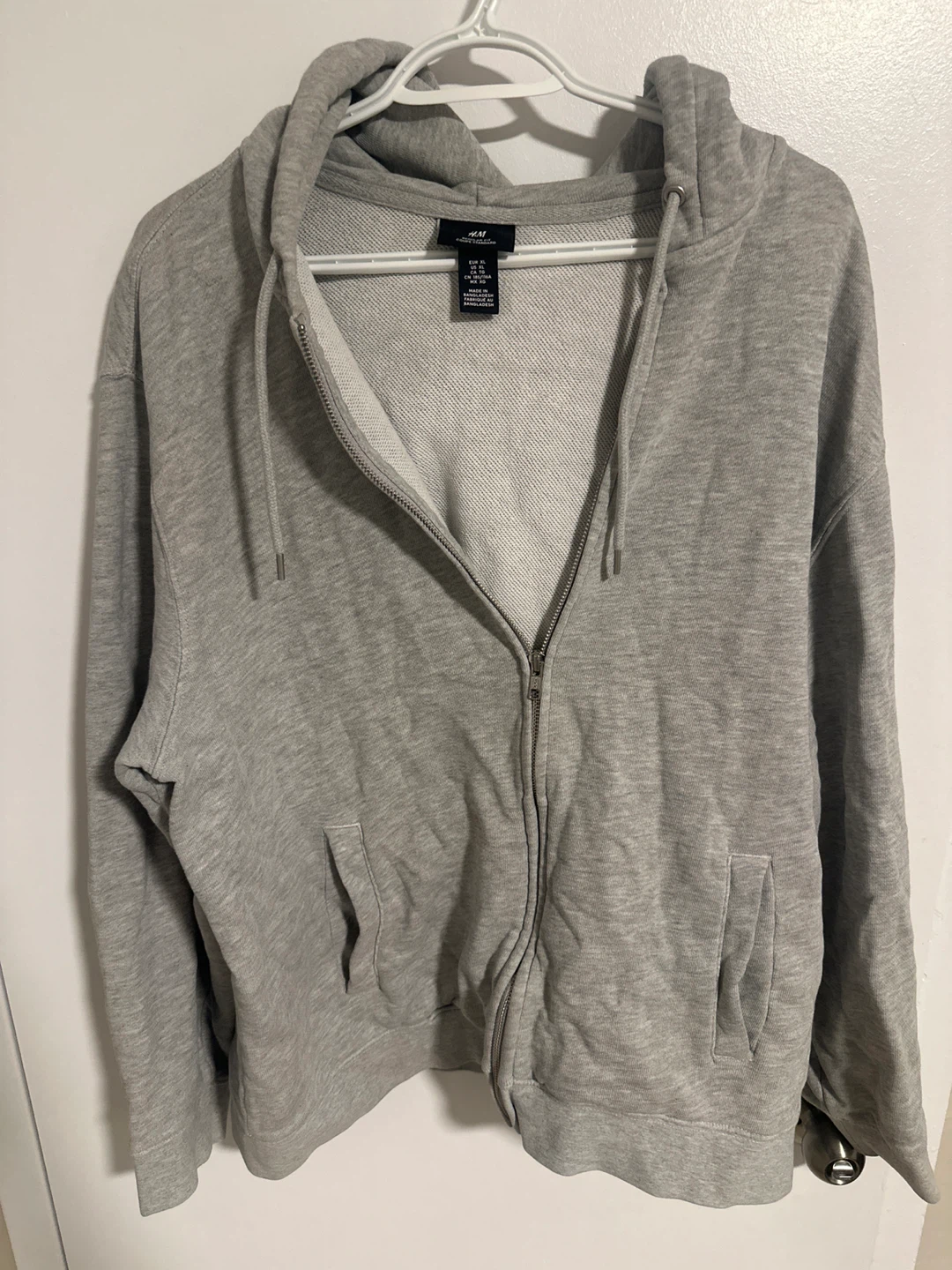 H&M Grey Zip-Up Hoodie