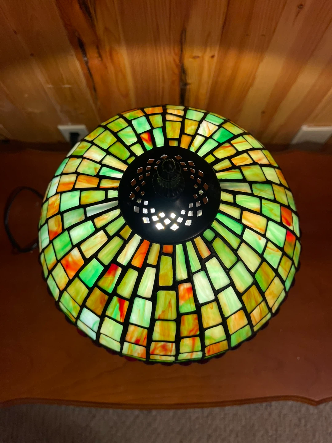 A beautiful Tiffany Style stained glass table lamp - photo 4