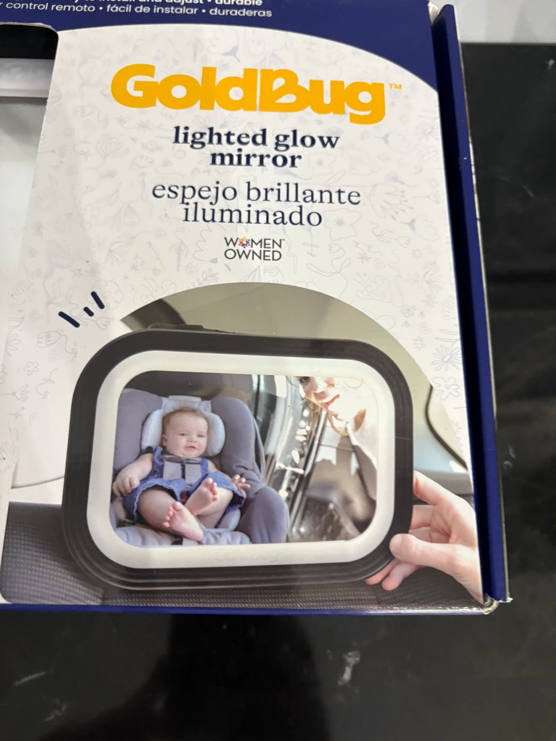 Goldbug brand baby car light up mirror new in box