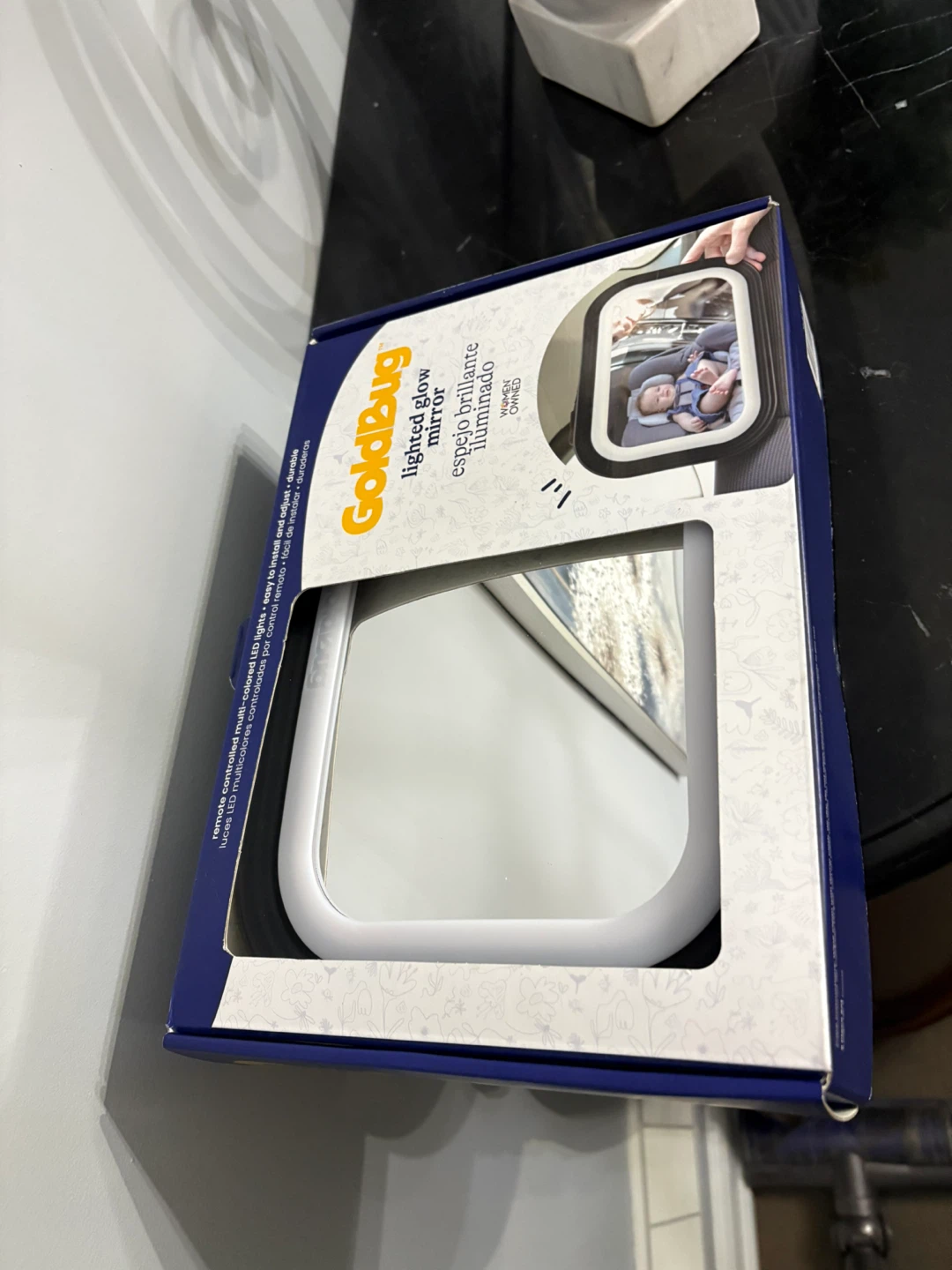 Goldbug brand baby car light up mirror new in box - photo 3