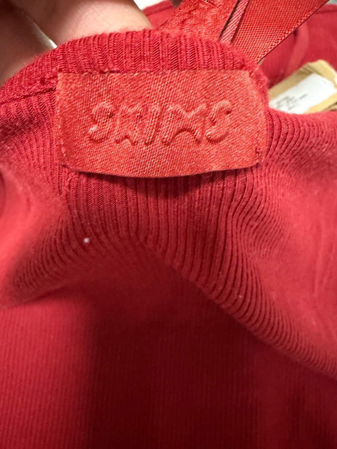 SKIMS Red Ribbed Dress - photo 2