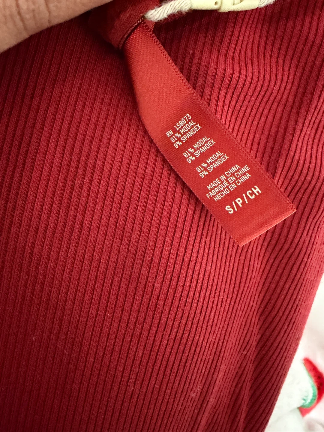 SKIMS Red Ribbed Dress - photo 4