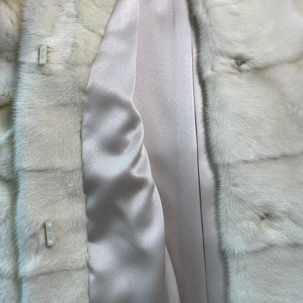 Kopenhagen Platinum mink fur coat (xs/s) - photo 5