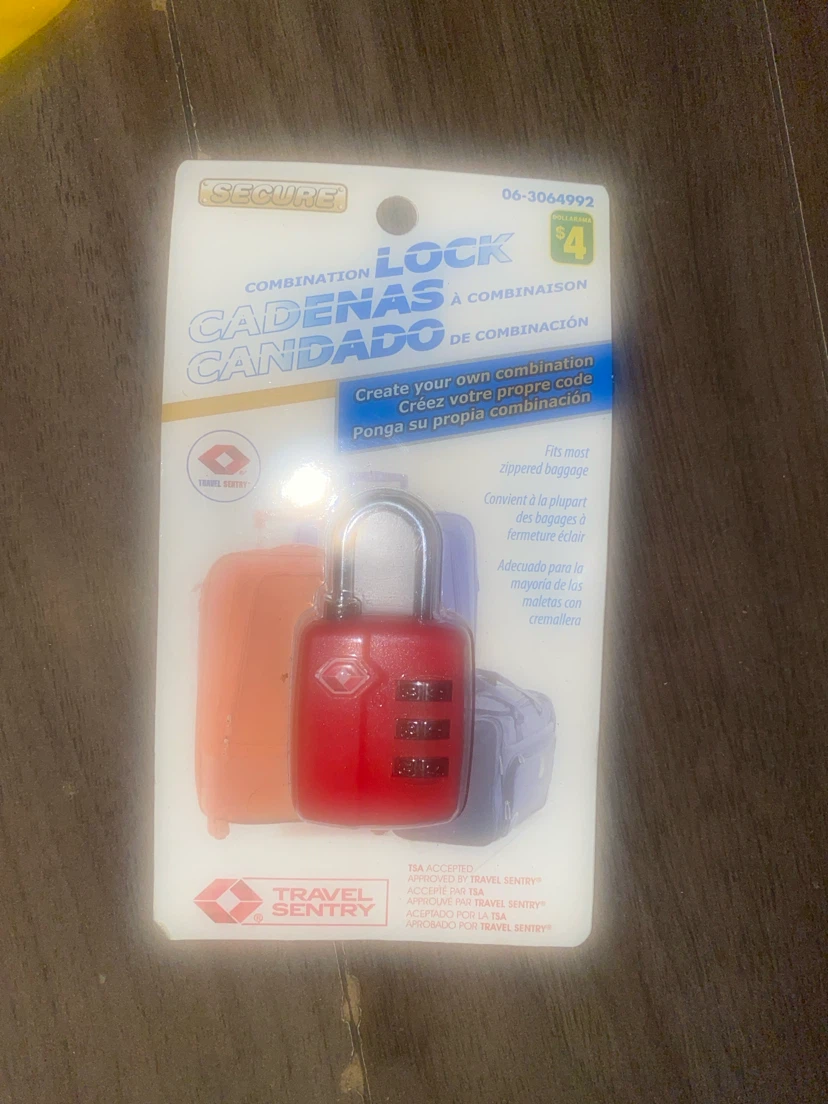 Secure Combination Travel Lock