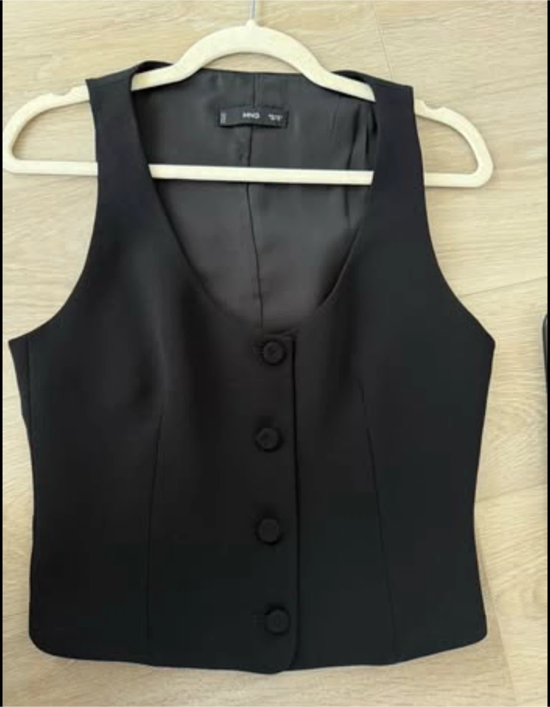 Mango Black Button-Down Vest - photo 2