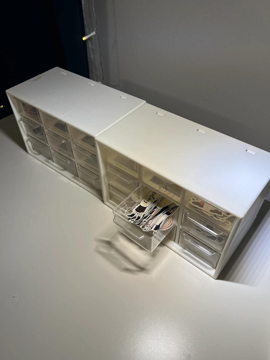 Two 9-Drawer Desktop Organizers - photo 3